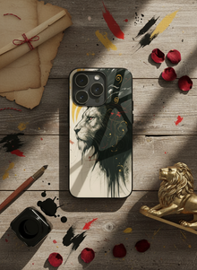 Roar Within Mono Frame Glass Back Cover For iPhone 14-17 Models