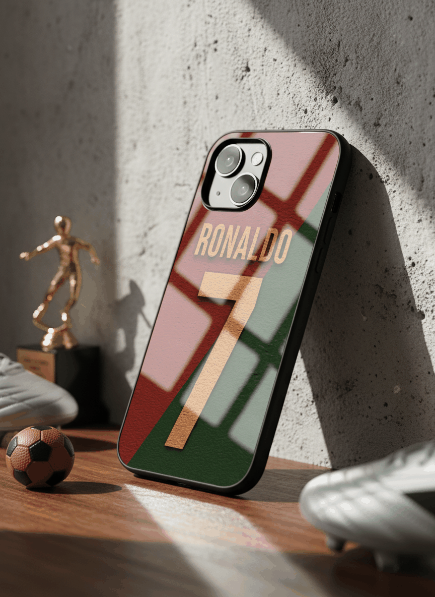 Ronaldo Royale Glass Back Cover For iPhone 11-17 The Case & Co