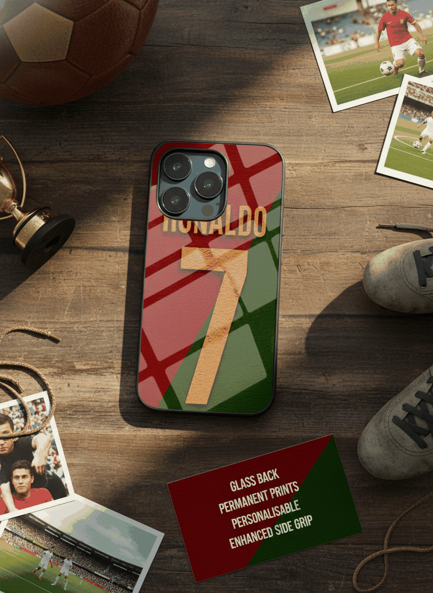 Ronaldo Royale Glass Back Cover For iPhone 11-17 The Case & Co