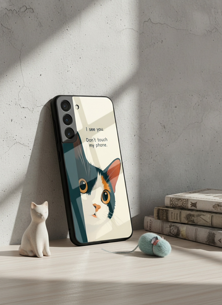 Sassy Cats Premium Glass Back Cover For Galaxy S Series The Case & Co India