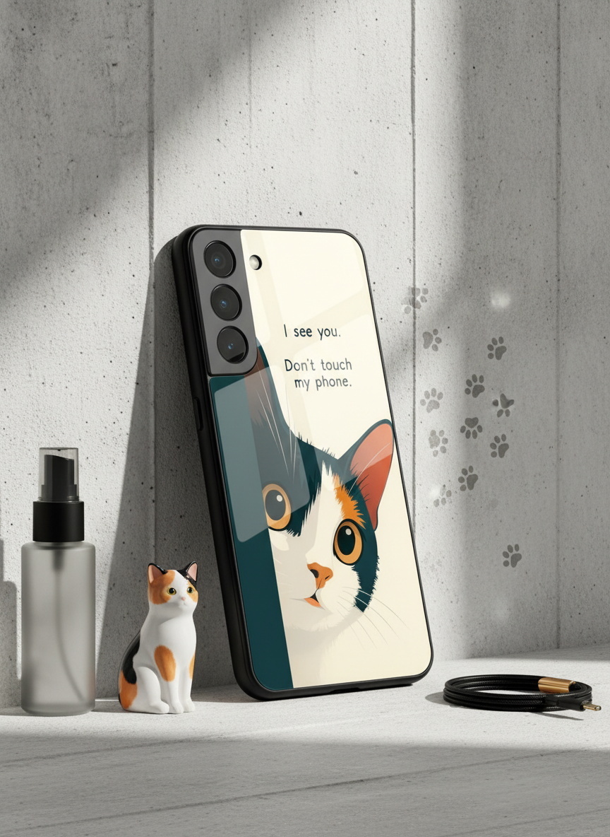 Sassy Cats Premium Glass Back Cover For Galaxy S Series The Case & Co India