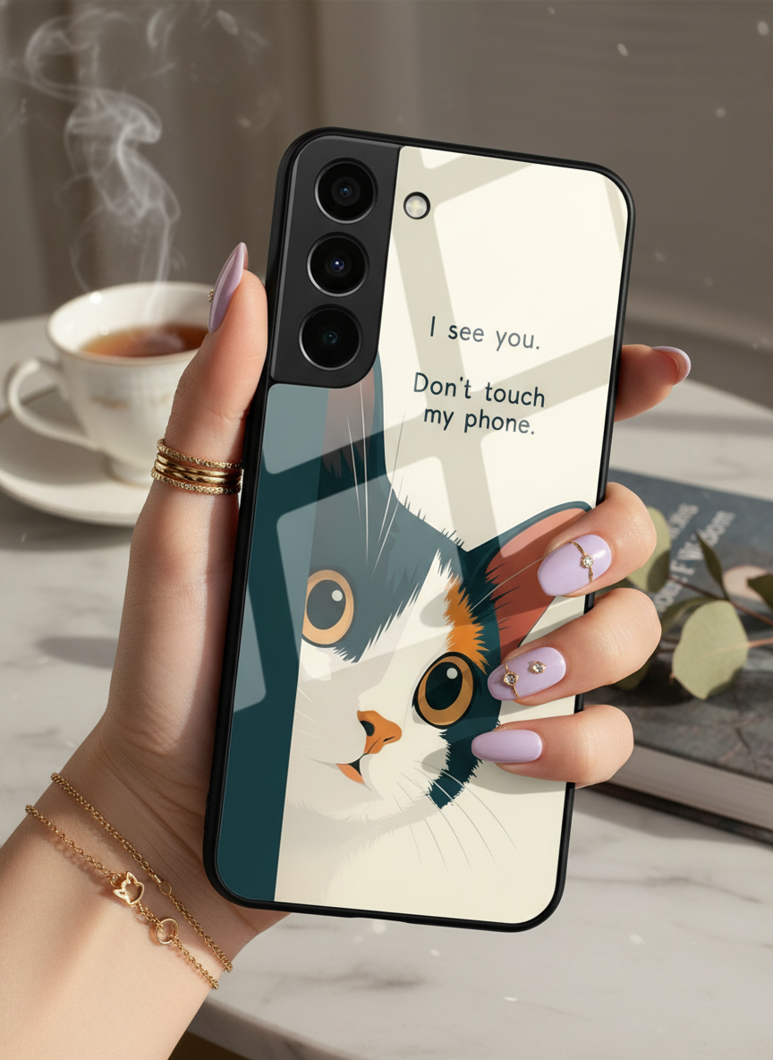 Sassy Cats Premium Glass Back Cover For Galaxy S Series The Case & Co India