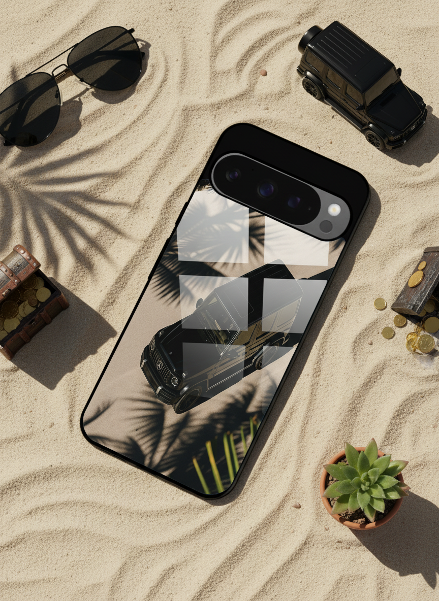 Shadow Drive Premium Glass Back Cover For Google Pixel 7,8,9,10 Series The Case & Co India