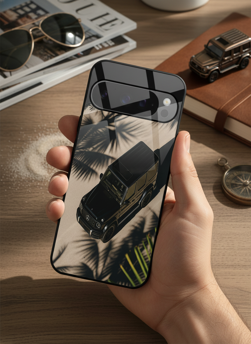 Shadow Drive Premium Glass Back Cover For Google Pixel 7,8,9,10 Series The Case & Co India