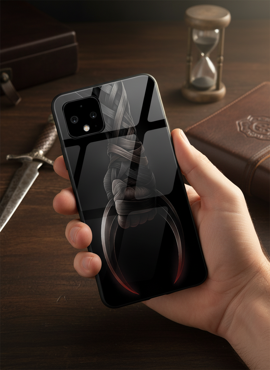 Shadowfang Premium Glass Back Cover For Google Pixel 7,8,9,10 Series The Case & Co India