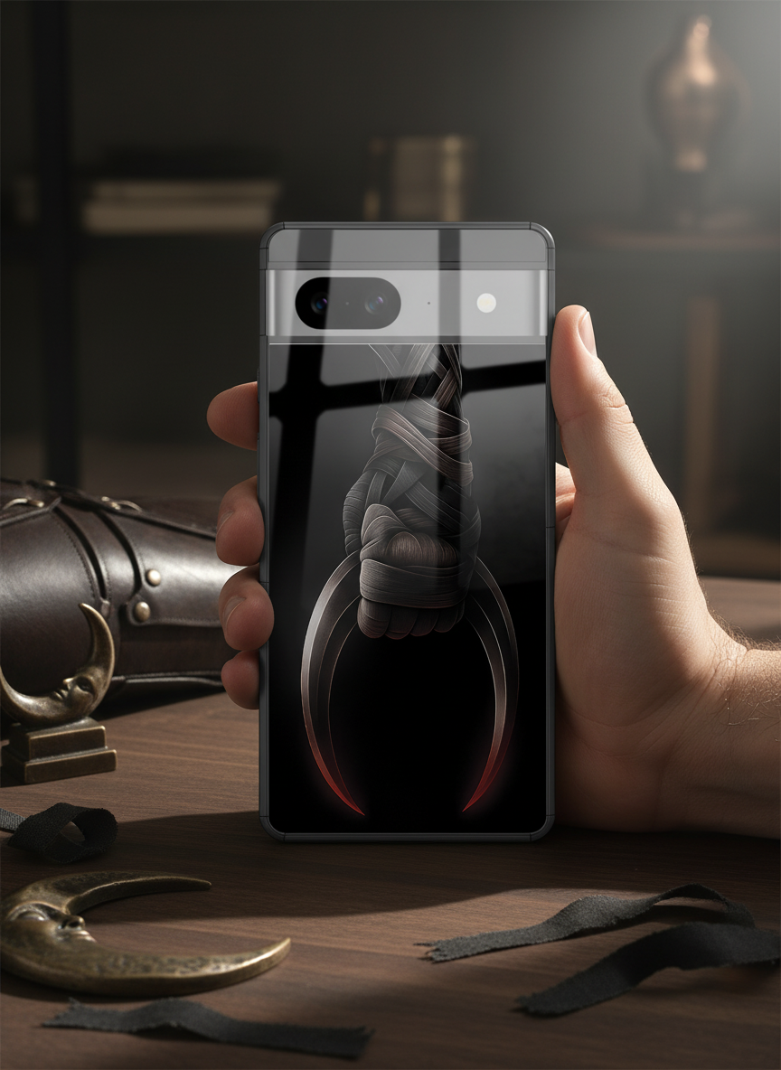 Shadowfang Premium Glass Back Cover For Google Pixel 7,8,9,10 Series The Case & Co India