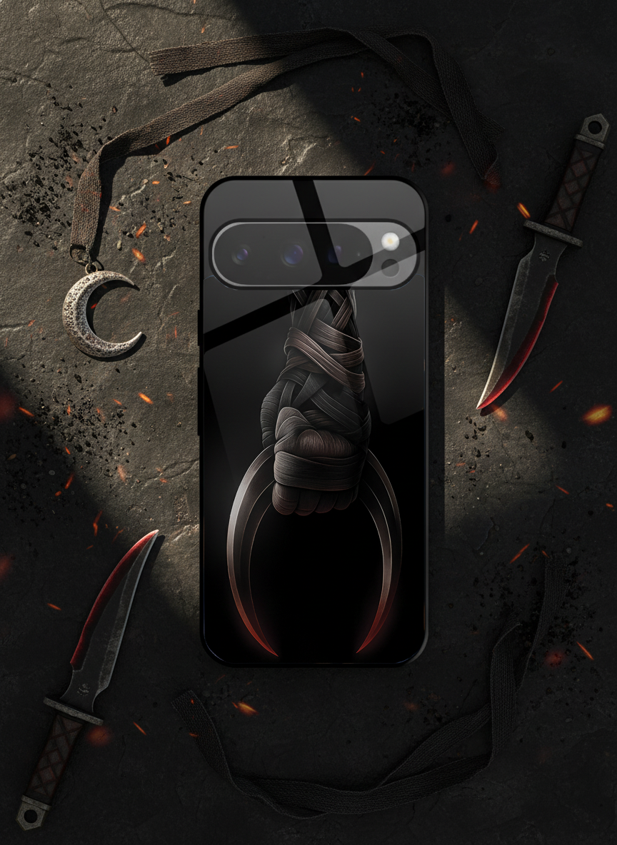 Shadowfang Premium Glass Back Cover For Google Pixel 7,8,9,10 Series The Case & Co India