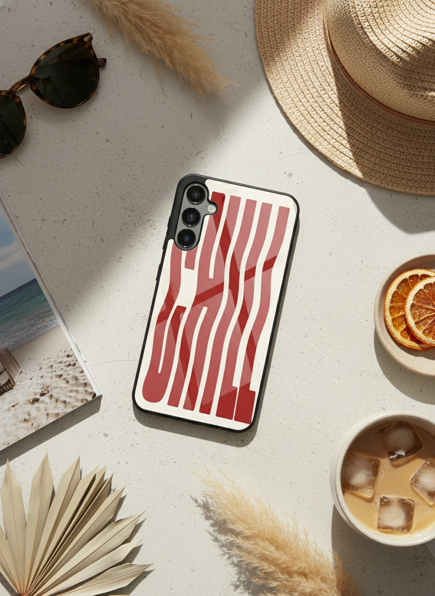 Stay Chill Premium Glass Back Cover For Galaxy S Series The Case & Co India