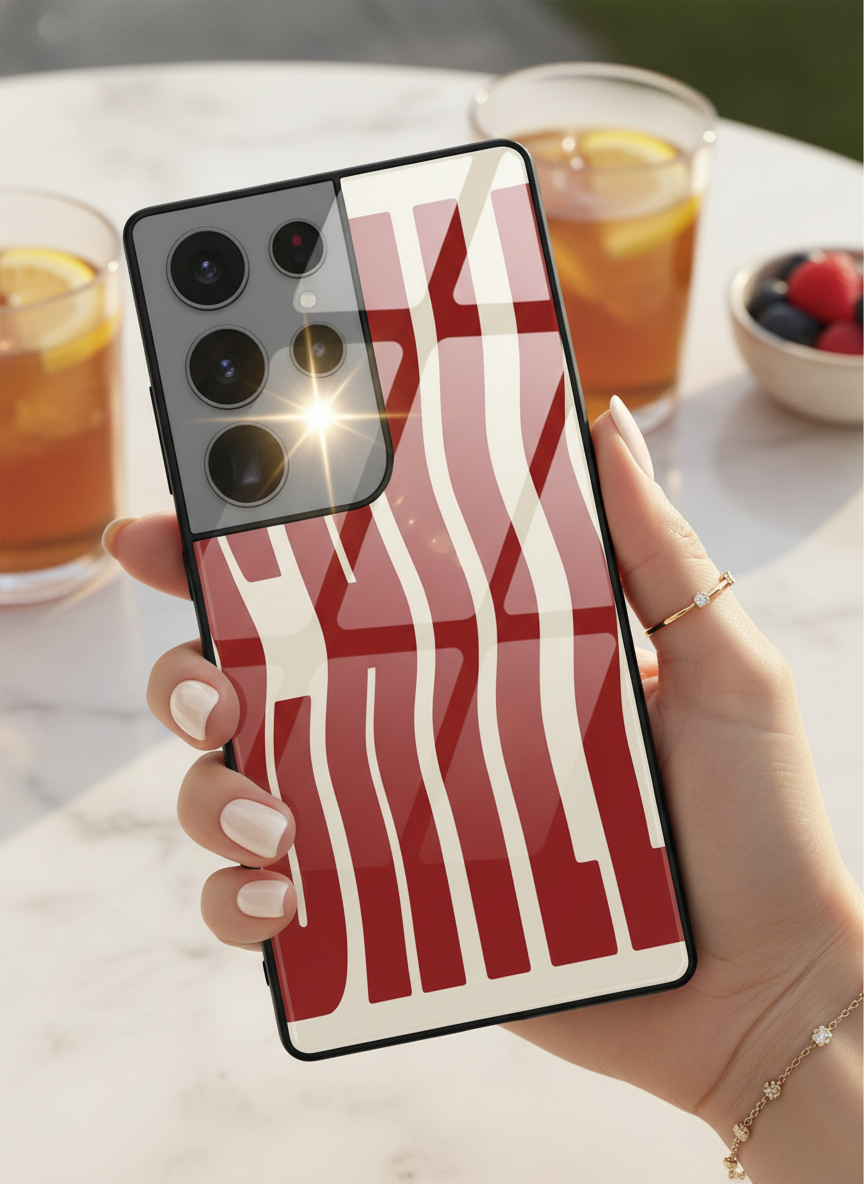 Stay Chill Premium Glass Back Cover For Galaxy S Series The Case & Co India