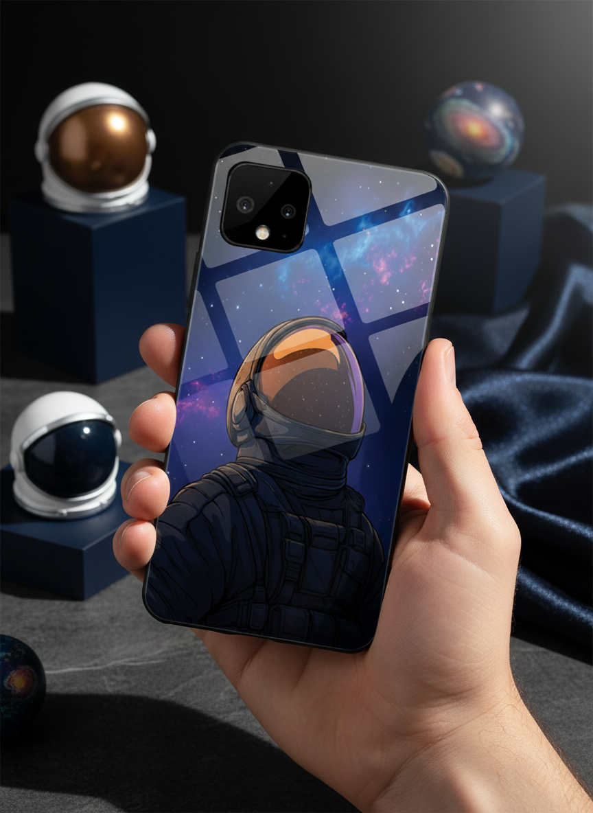 Stellar Void Premium Glass Back Cover For Google Pixel 7,8,9,10 Series The Case & Co India