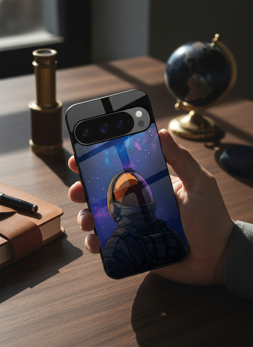 Stellar Void Premium Glass Back Cover For Google Pixel 7,8,9,10 Series The Case & Co India