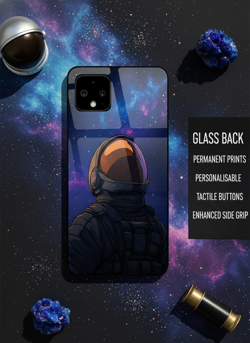 Stellar Void Premium Glass Back Cover For Google Pixel 7,8,9,10 Series The Case & Co India