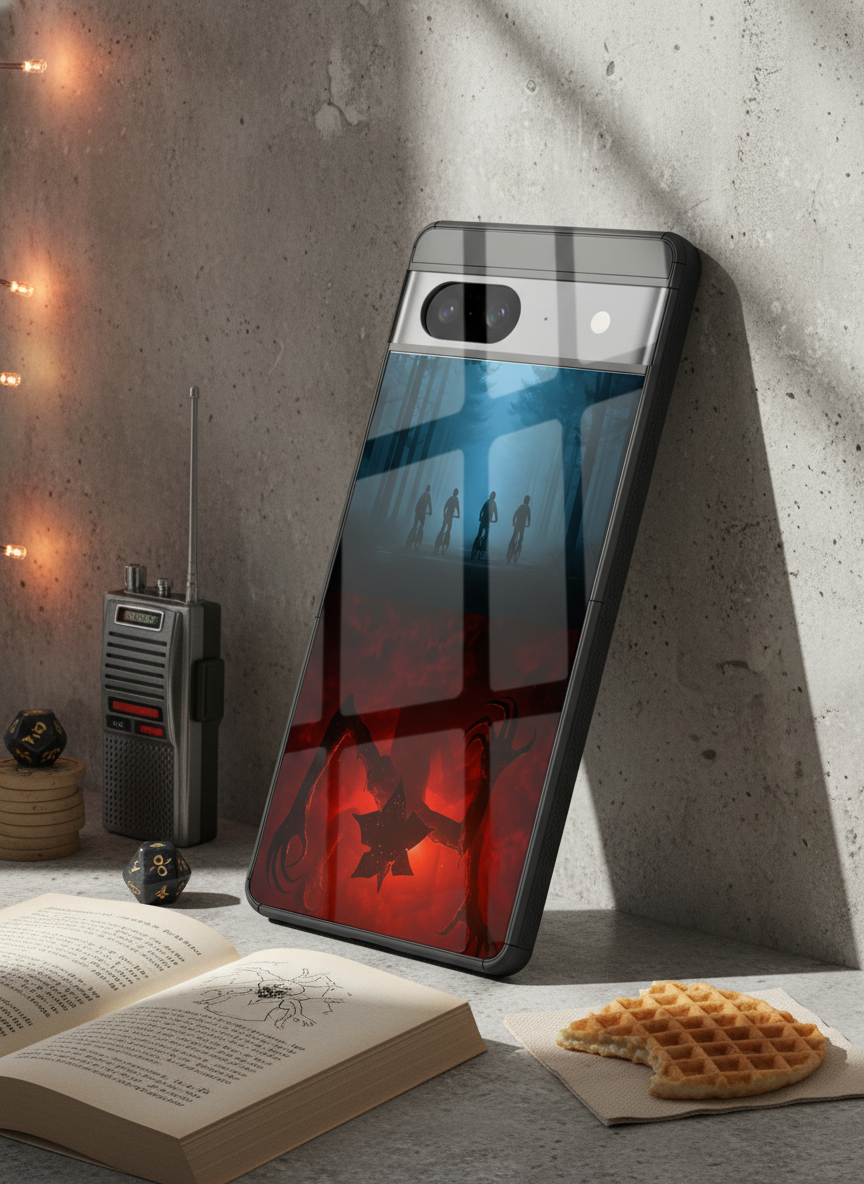 STRANGER THINGS- ShadowSplit Premium Glass Back Cover For Google Pixel 7,8,9,10 Series The Case & Co India