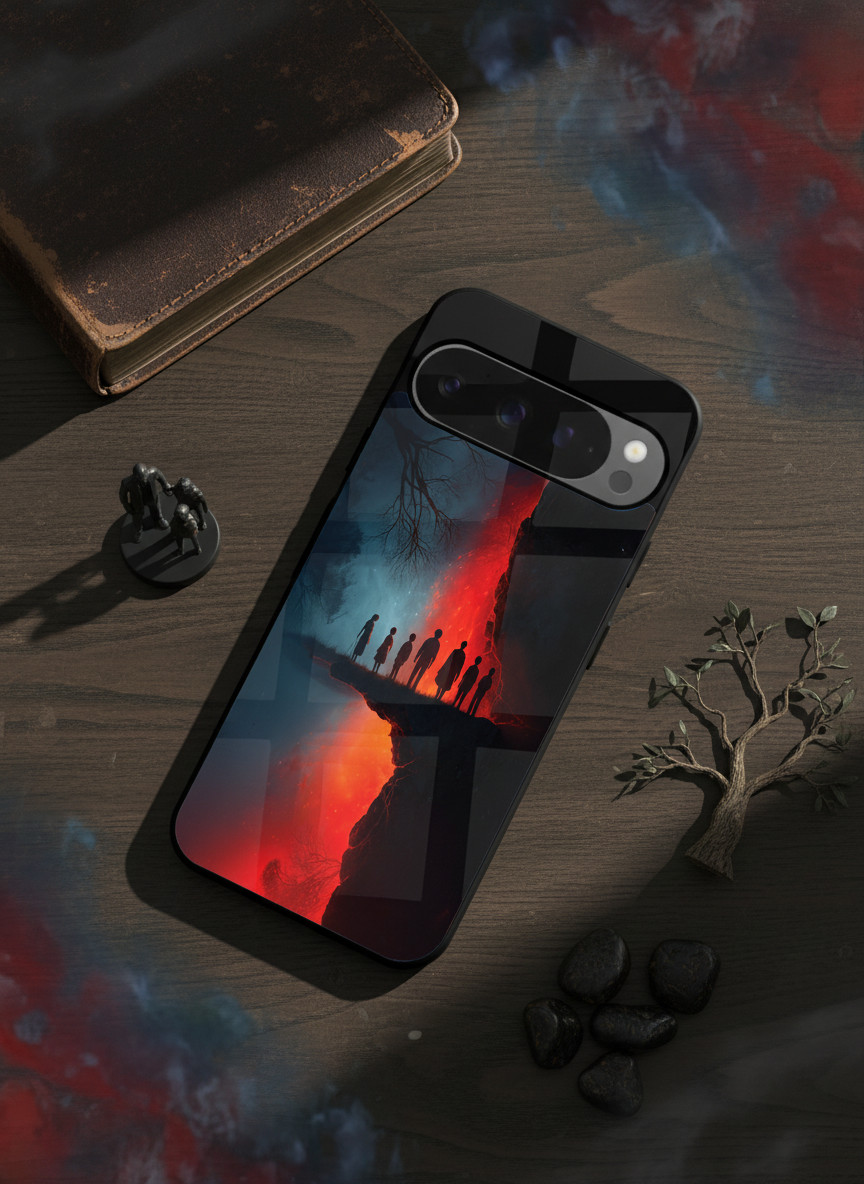 STRANGER THINGS- The Parallel Edge Premium Glass Back Cover For Google Pixel 7,8,9,10 Series The Case & Co India