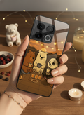 Tea Time Trio Glass Back Cover For One Plus 13, 12, 11, 10 The Case & Co India
