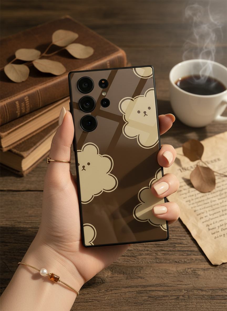 Teddy Overload Premium Glass Back Cover For Galaxy S Series The Case & Co India