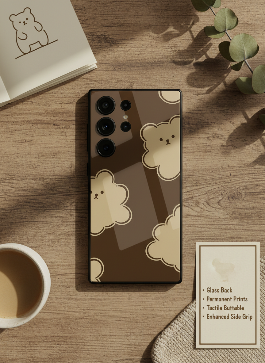 Teddy Overload Premium Glass Back Cover For Galaxy S Series The Case & Co India