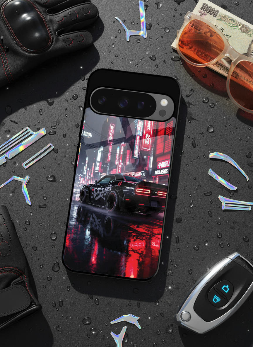Tokyo Heart Premium Glass Back Cover For Google Pixel 7,8,9,10 Series The Case & Co India