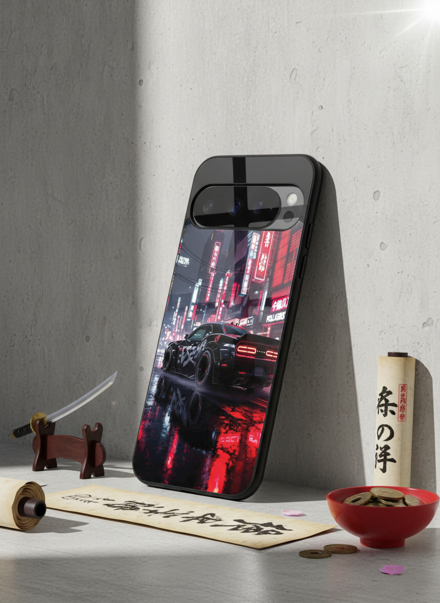 Tokyo Heart Premium Glass Back Cover For Google Pixel 7,8,9,10 Series The Case & Co India
