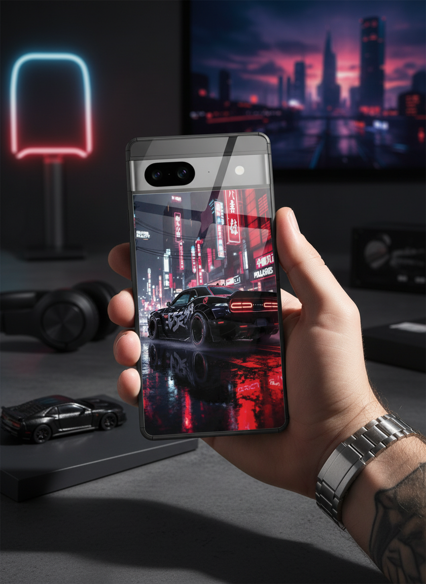 Tokyo Heart Premium Glass Back Cover For Google Pixel 7,8,9,10 Series The Case & Co India