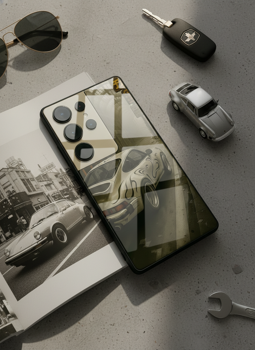 Urban Racer Premium Glass Back Cover For Galaxy S Series The Case & Co India