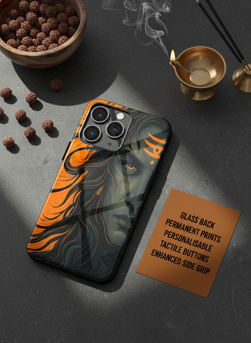 Aghora Premium Glass Back Cover For iPhone 11-17 Models