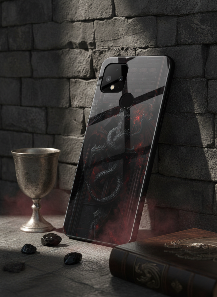 Drakonis Premium Glass Back Cover For Google Pixel 7,8,9,10 Series