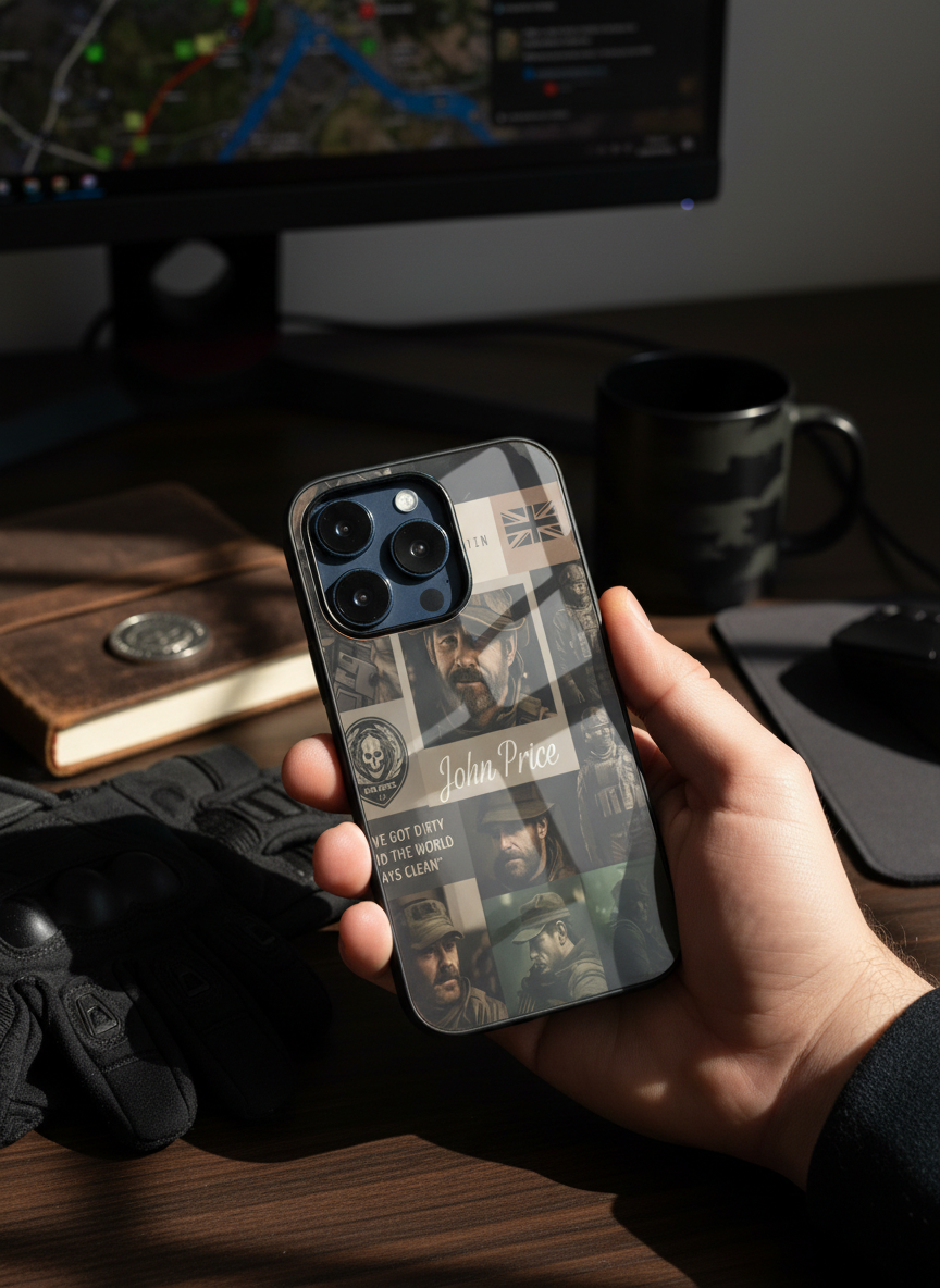 Captain’s Creed Premium Glass Back Cover For iPhone 11-17 Models
