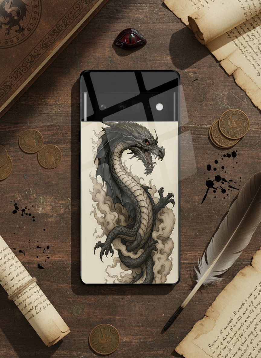 Dragon Premium Glass Back Cover For Google Pixel 7,8,9,10 Series