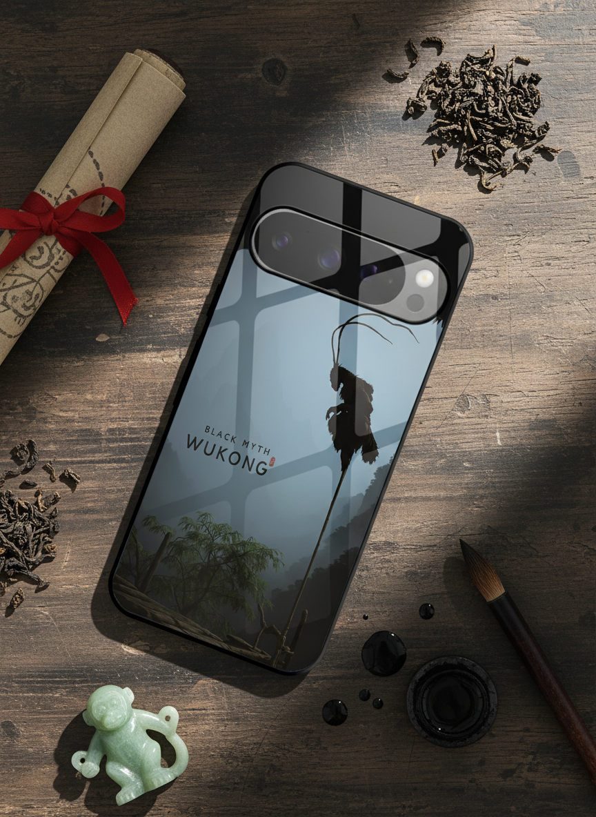 BMW-Black Myth Wukong Premium Glass Back Cover For Google Pixel 7,8,9,10 Series