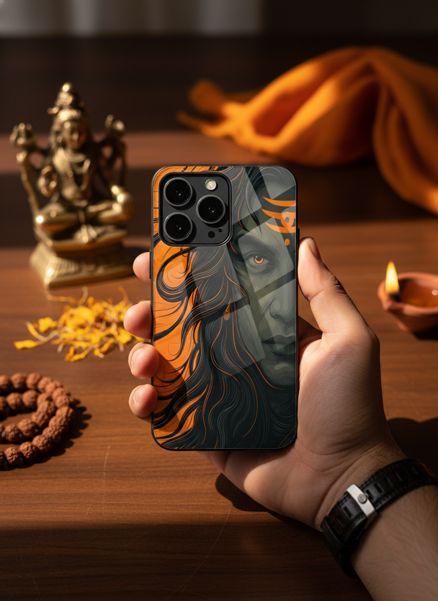 Aghora Premium Glass Back Cover For iPhone 11-17 Models
