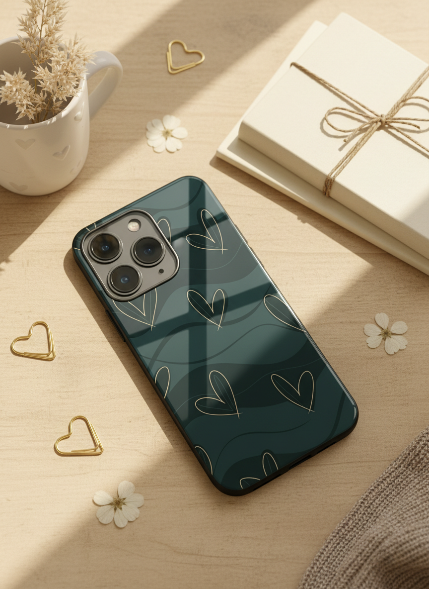Dark Desire Premium Glass Back Cover For iPhone 11-17 Models