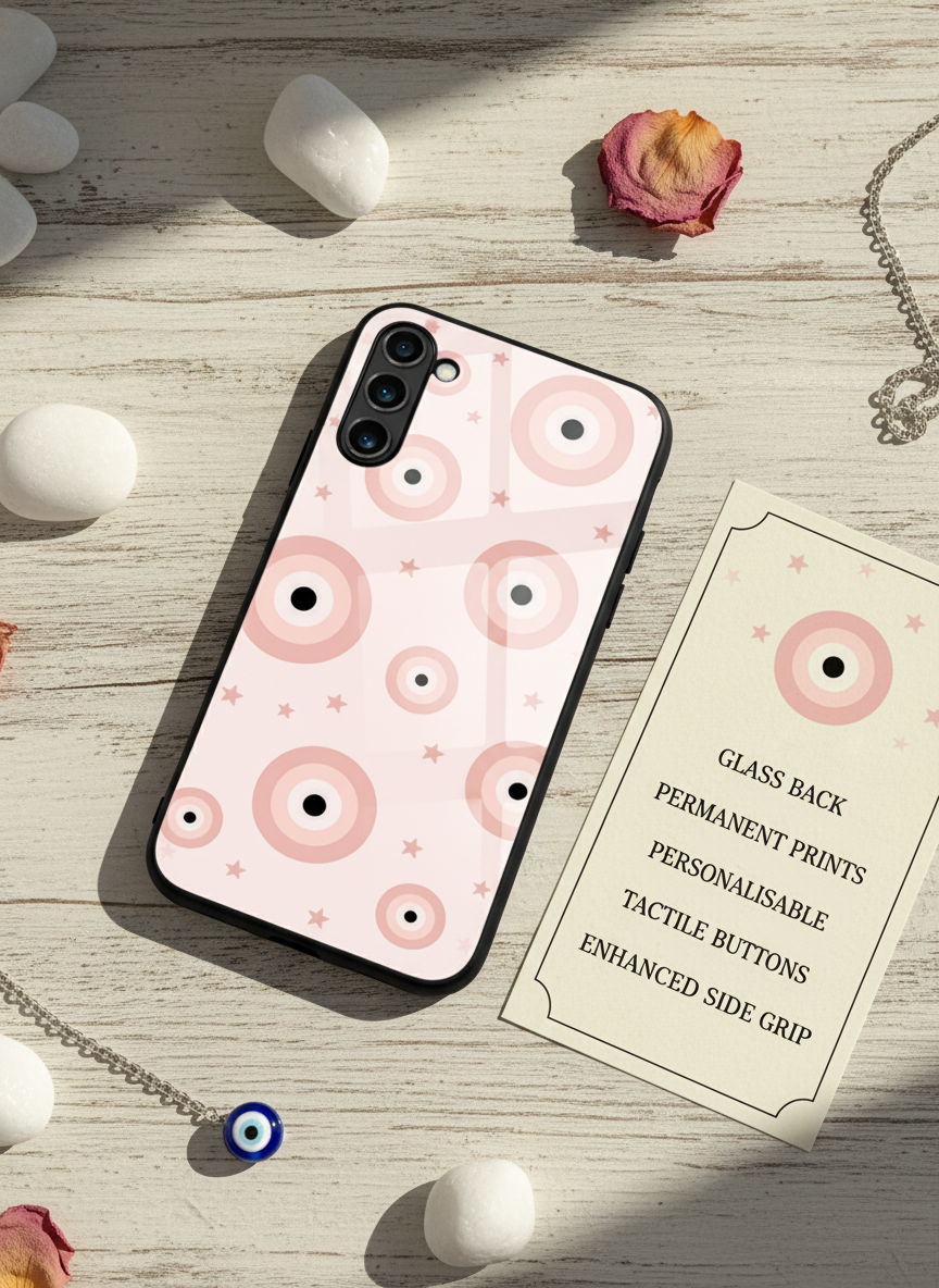 Eye Of Protection Dreamy Orbit Premium Glass Back Cover For Galaxy S, A, M & F Series