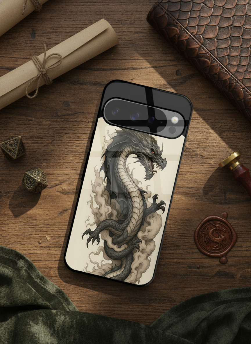 Dragon Premium Glass Back Cover For Google Pixel 7,8,9,10 Series