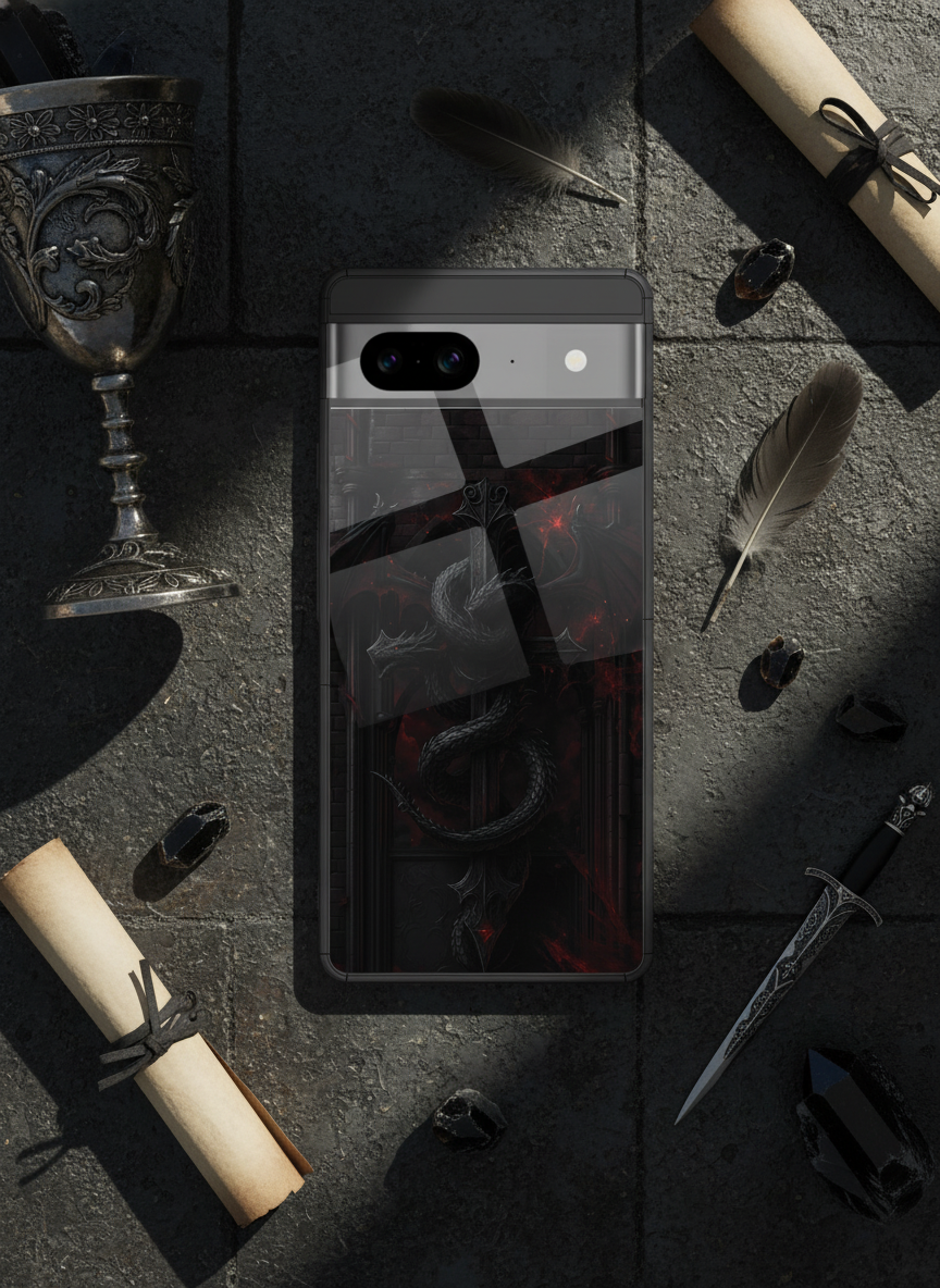 Drakonis Premium Glass Back Cover For Google Pixel 7,8,9,10 Series
