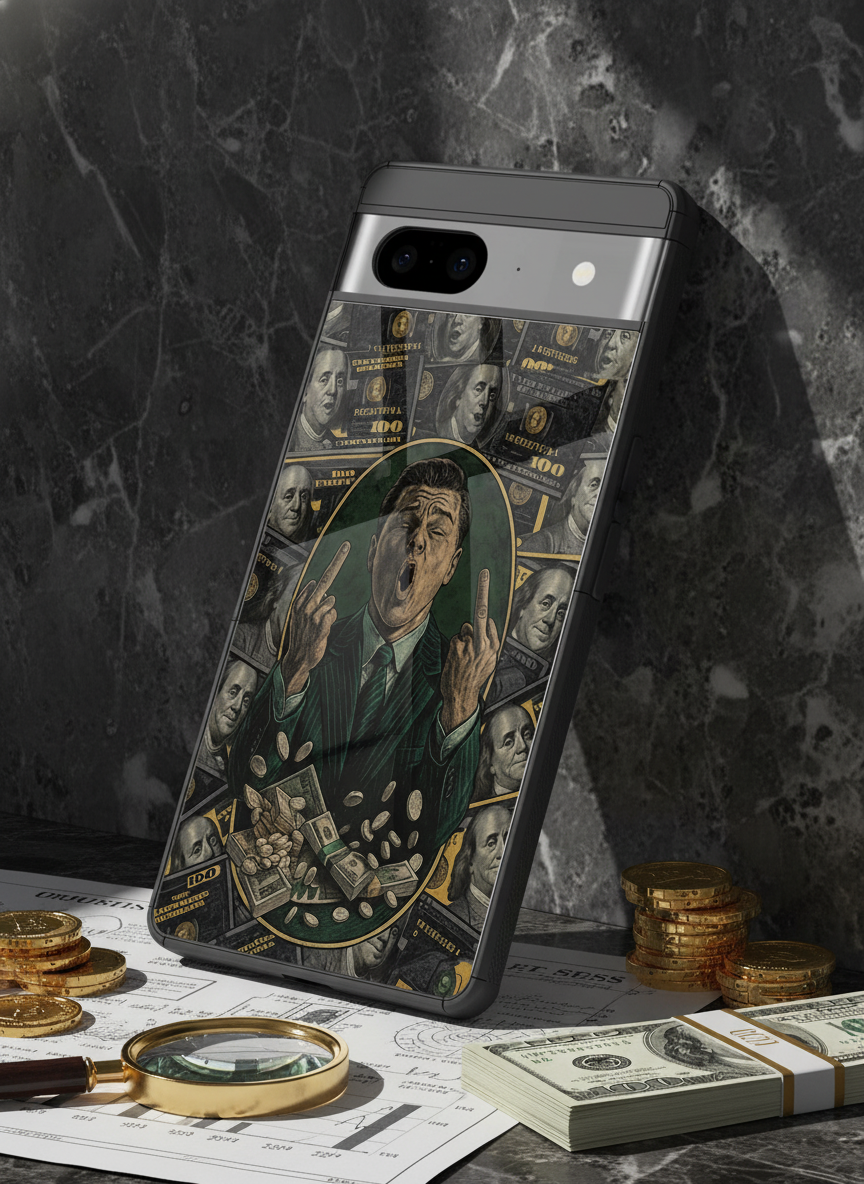 Cash Over Class Premium Glass Back Cover For Google Pixel 7,8,9,10 Series
