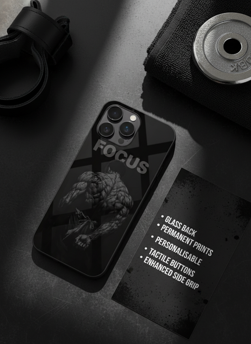 Focus Premium Glass Back Cover For iPhone 11-17 Models