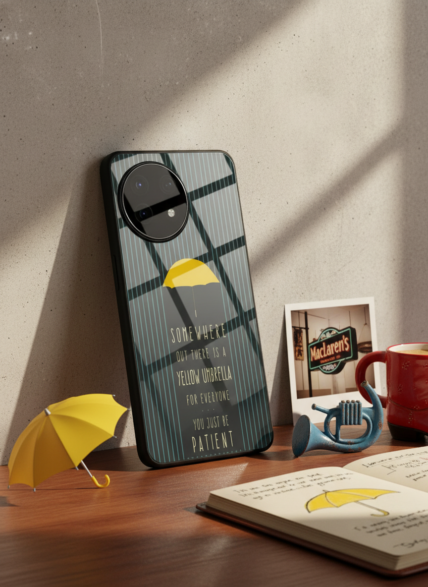 HIMYM Umbrella Of Hope Premium Glass Back Cover For One Plus 13, 12, 11, 10, Nord Series