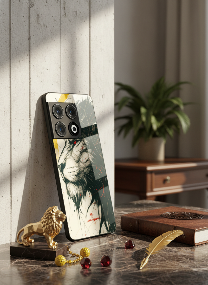Roar Within Premium Glass Back Cover For One Plus 13, 12, 11, 10, Nord Series