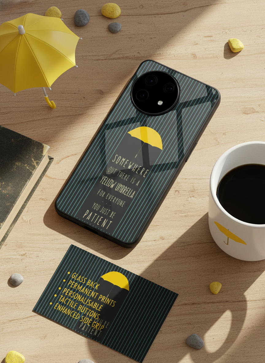 HIMYM Umbrella Of Hope Premium Glass Back Cover For One Plus 13, 12, 11, 10, Nord Series