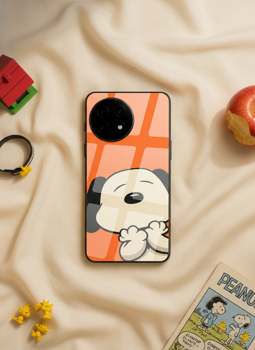 Puppy Love Glass Back Cover For One Plus 13, 12, 11, 10, Nord Series