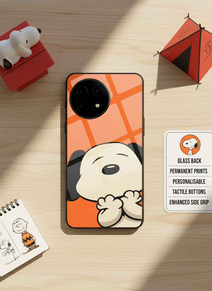 Puppy Love Glass Back Cover For One Plus 13, 12, 11, 10, Nord Series