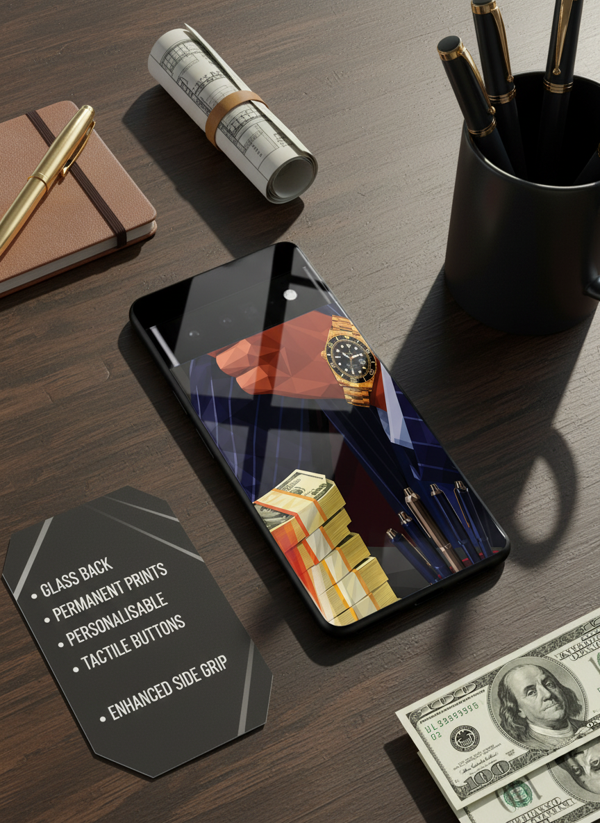 Cash Empire Premium Glass Back Cover For Google Pixel 7,8,9,10 Series