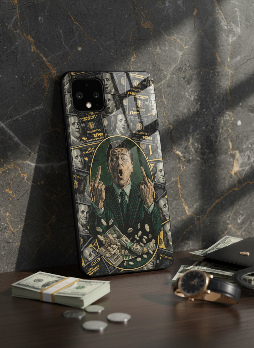 Cash Over Class Premium Glass Back Cover For Google Pixel 7,8,9,10 Series