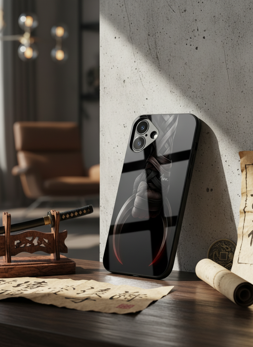 Shadowfang Premium Glass Back Cover For iPhone 11-17 Models