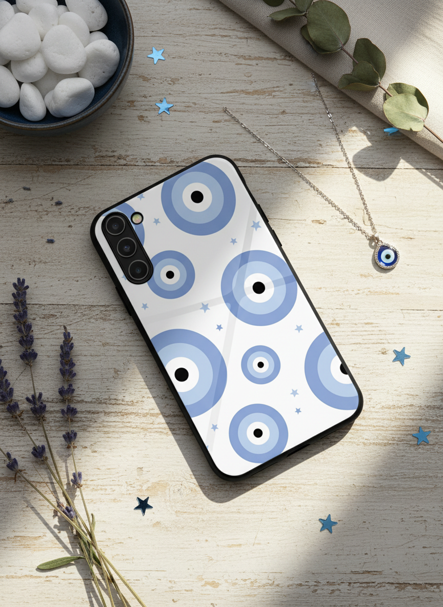 Eye Of Protection OG Premium Glass Back Cover For Galaxy S, A, M & F Series