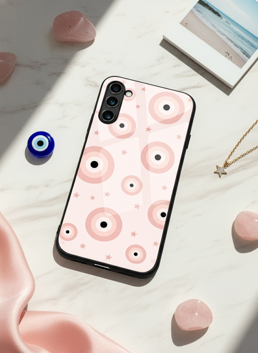 Eye Of Protection Dreamy Orbit Premium Glass Back Cover For Galaxy S, A, M & F Series