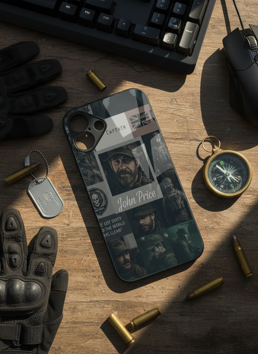 Captain’s Creed Premium Glass Back Cover For iPhone 11-17 Models