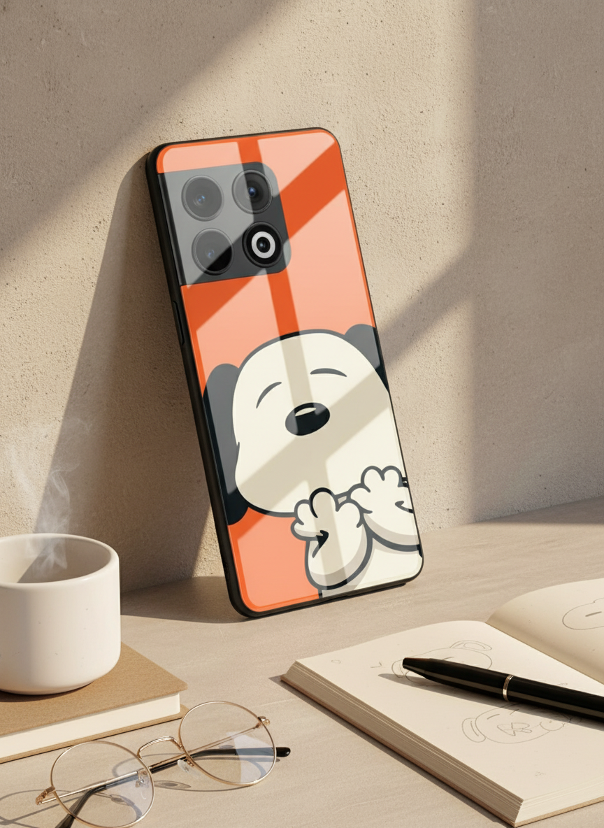 Puppy Love Glass Back Cover For One Plus 13, 12, 11, 10, Nord Series