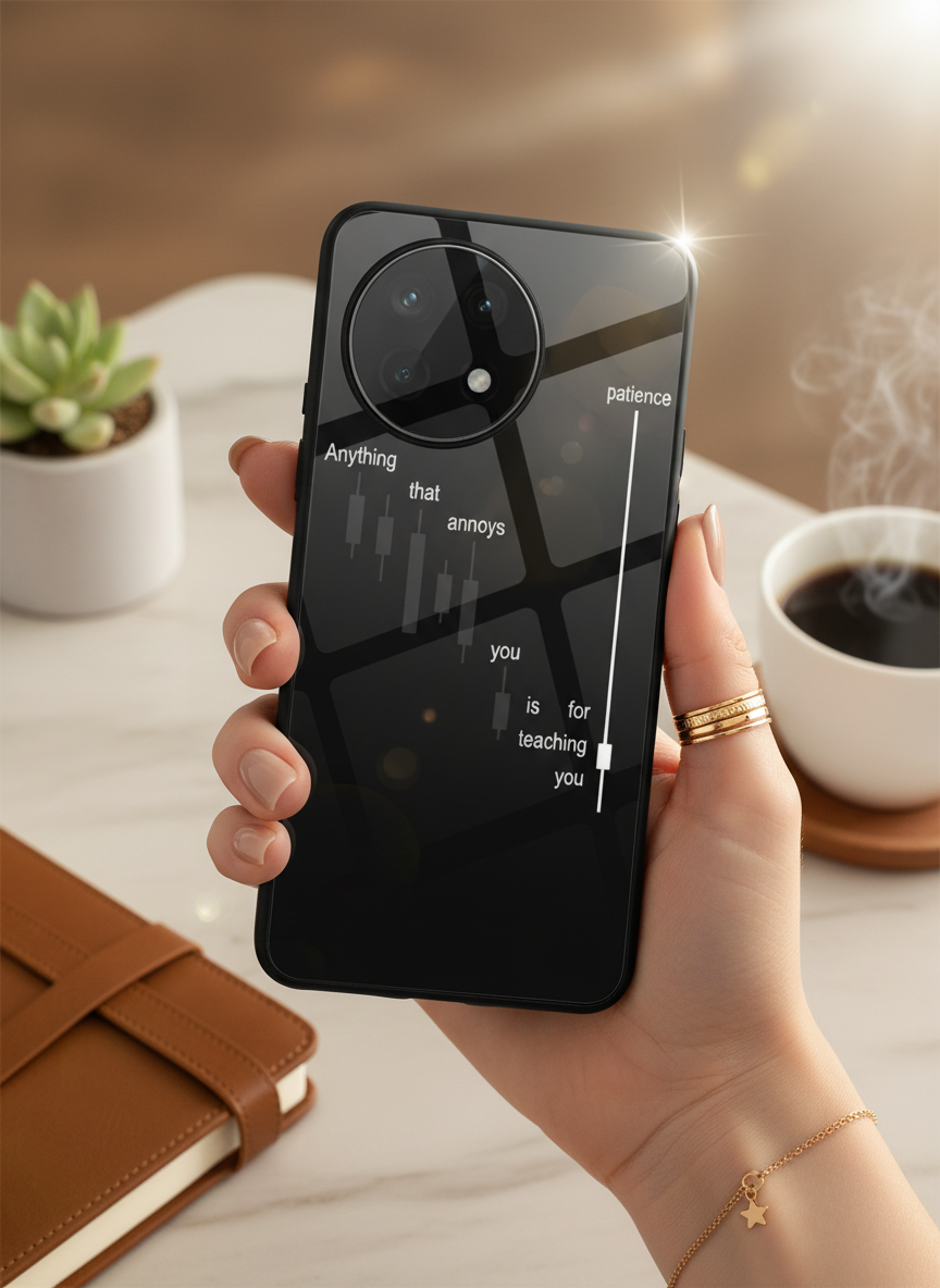 Candle Wisdom Premium Glass Back Cover For One Plus 13, 12, 11, 10, Nord Series